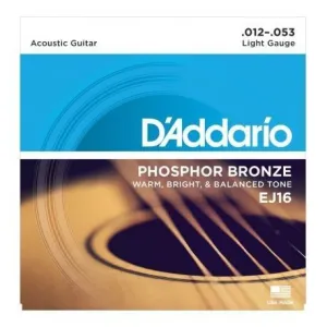 DADDARIO EJ16 JUEGO ACUSTICA 12-53 PHSPHOR
