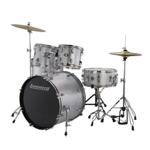 LUDWIG LC17515 ACCENT DRIVE SILVER FOIL