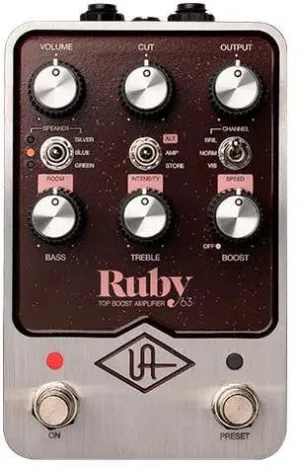 UNIVERSAL AUDIO UAFX RUBY 63 TOP BOOST AMPLIFIER