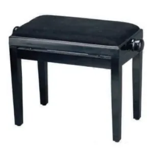 Amadeus Pb002 Banqueta Piano Regulable Negra Brillo