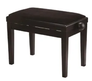 AMADEUS PB001 BANQUETA PIANO REGULABLE NEGRA SATIN