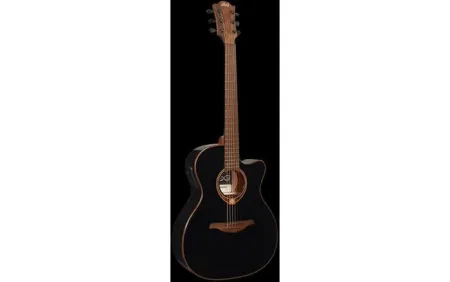 Lag Tramontane 118Ce-Blk Guitarra Acustica Auditorium Negra