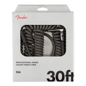 FENDER CABLE TWEED RIZADO GRIS 9M